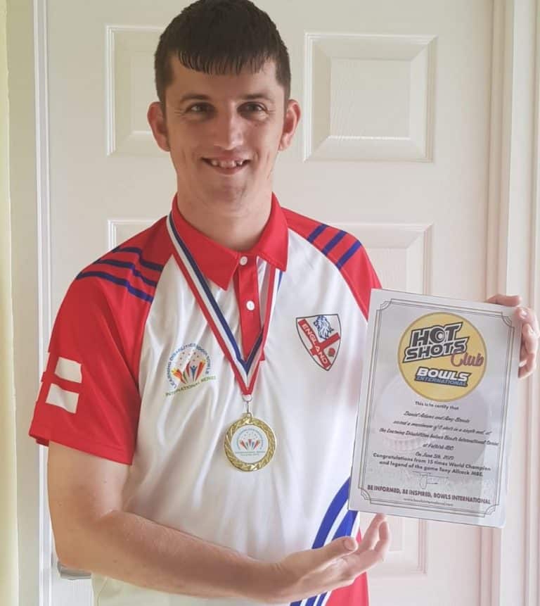 Daniel Adams, International Disability Bowls Champion takes on Walking